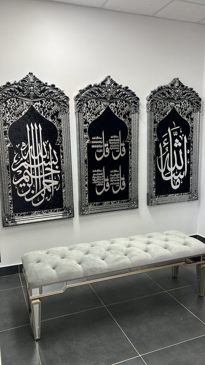 Calligraphy black and silver kid - Luscious Homewares