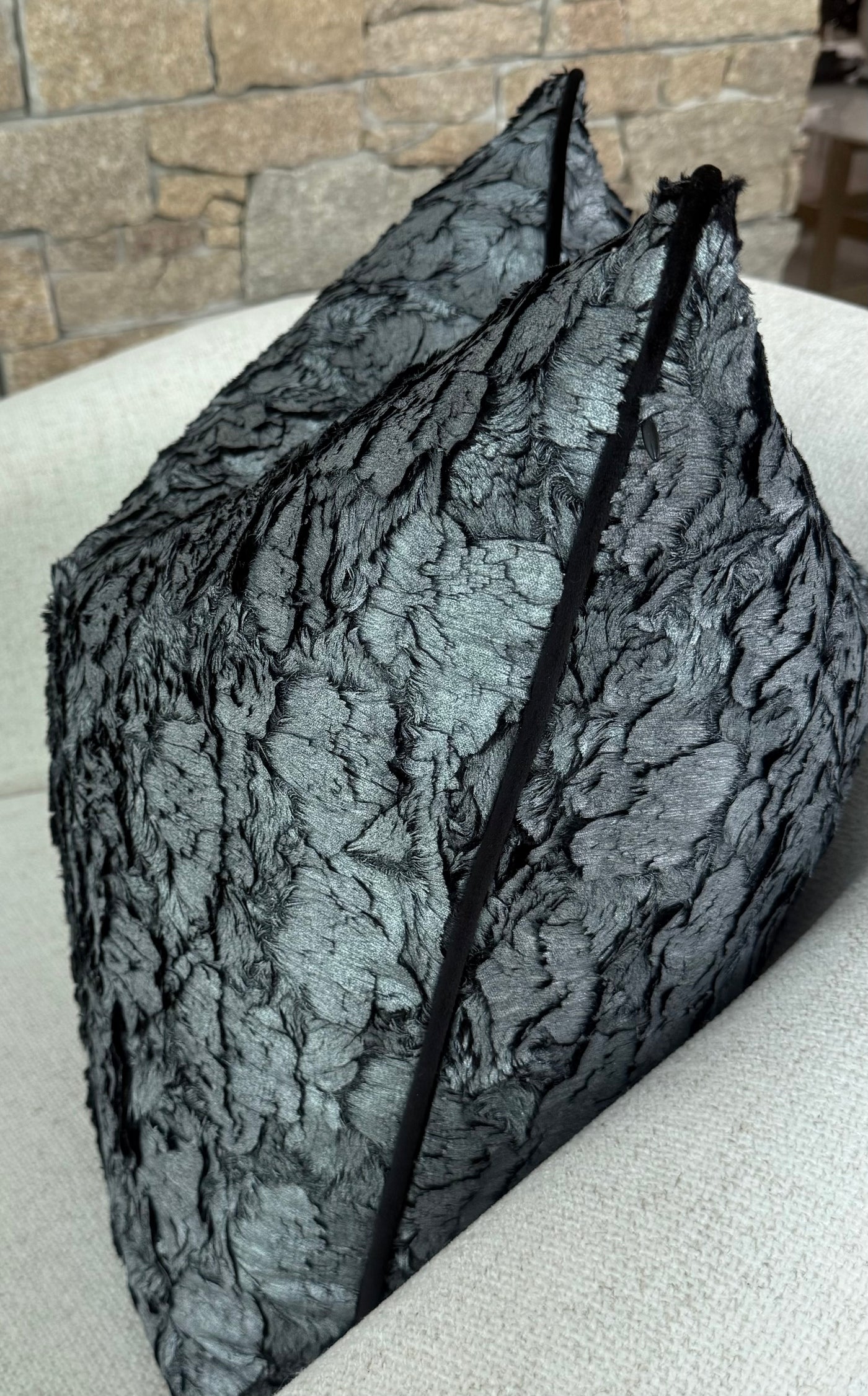 Miss Eden silver cushion  55x55 limited edition - Luscious Homewares