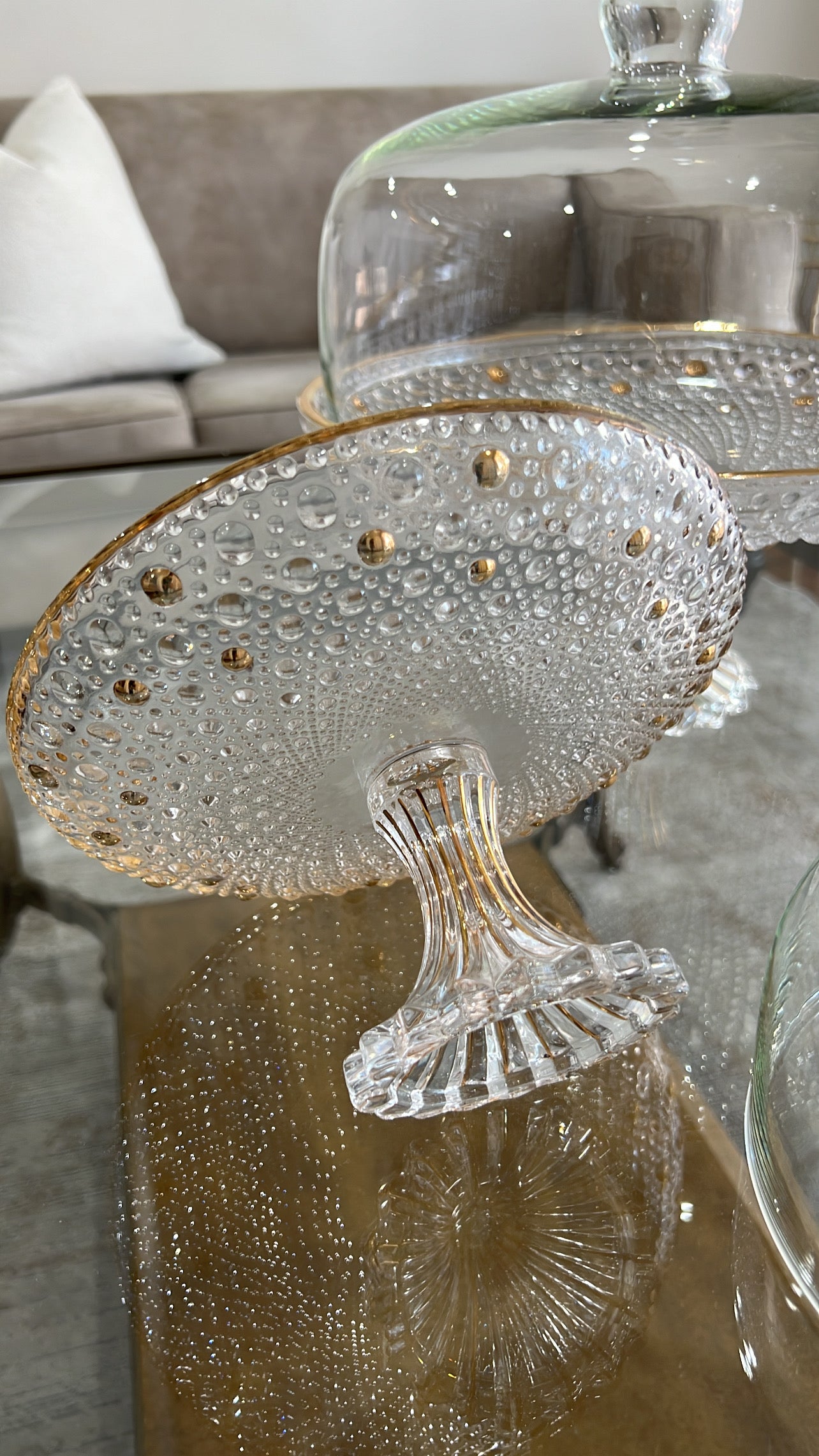 Alamir serving cake + dome - Luscious Homewares