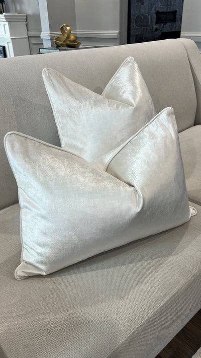 De-luxe pearl velvet cushion - Luscious Homewares