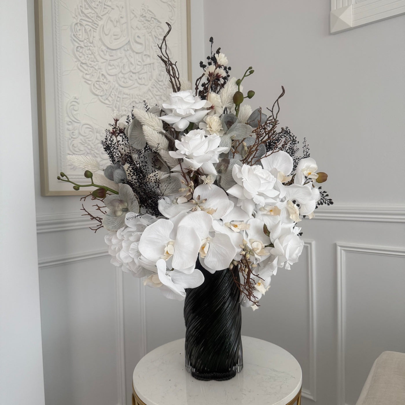 Silver blooms Floral Arrangement