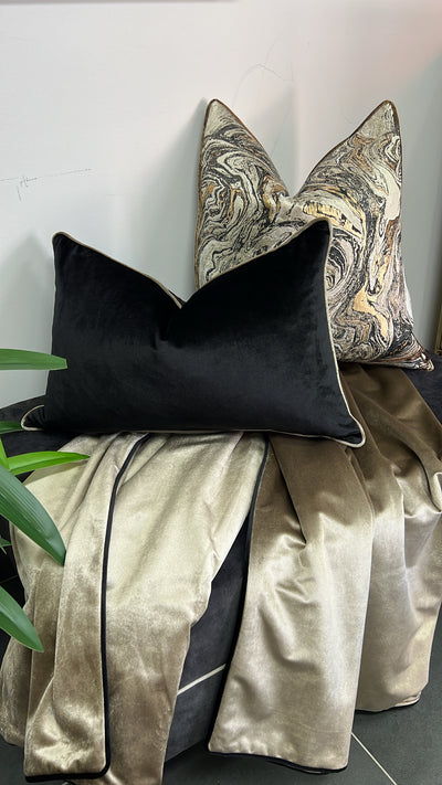 Senyorita dark champagne throw 140x220cm - Luscious Homewares