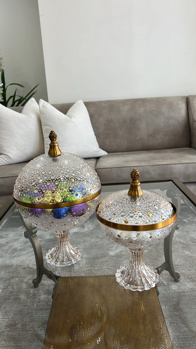 Alamir round dome Jar - Luscious Homewares