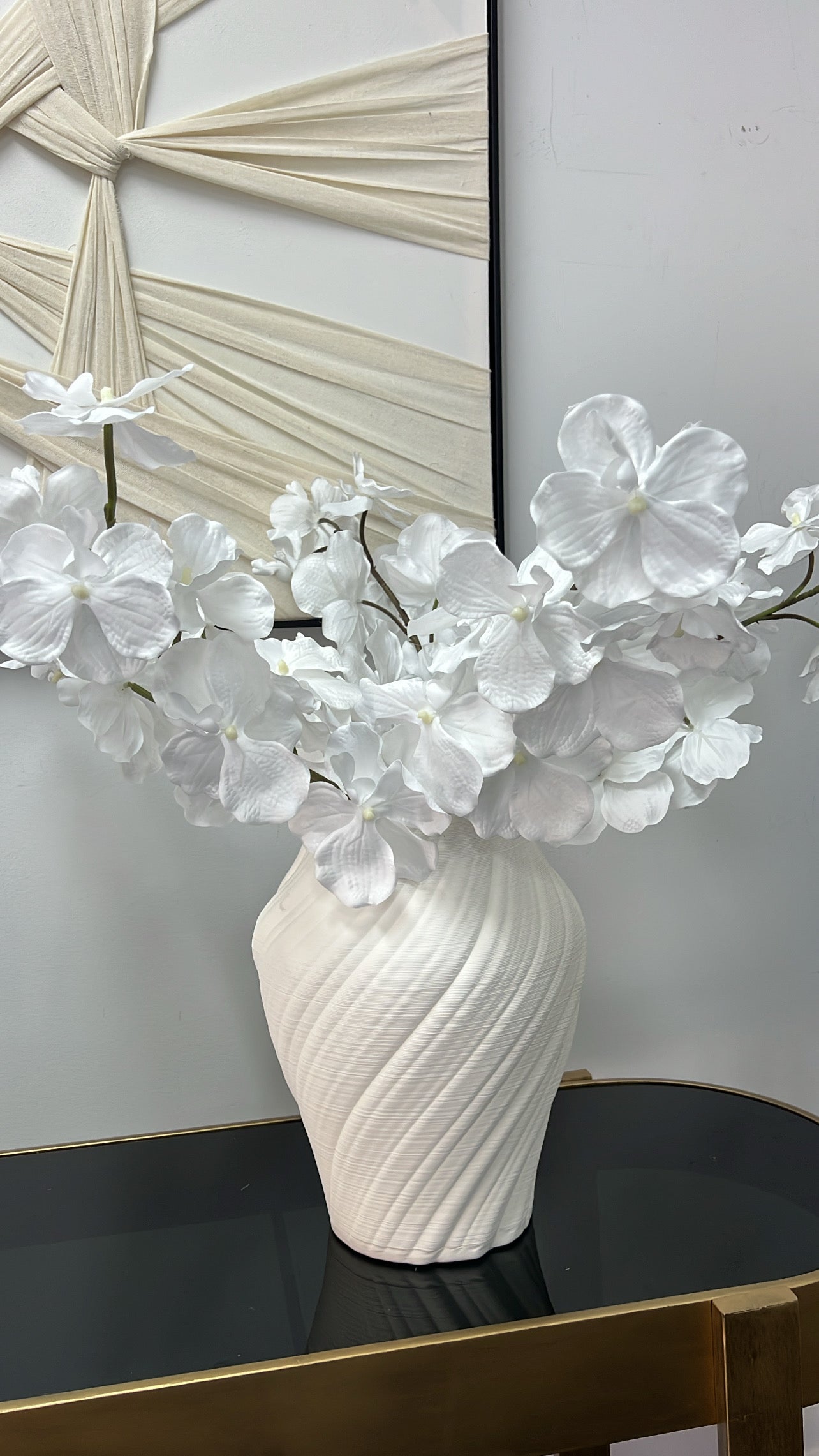 Angelican real touch white orchid 95 cm stem - Luscious Homewares