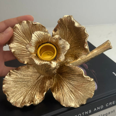 Blossom Gold Candle holder - Luscious Homewares