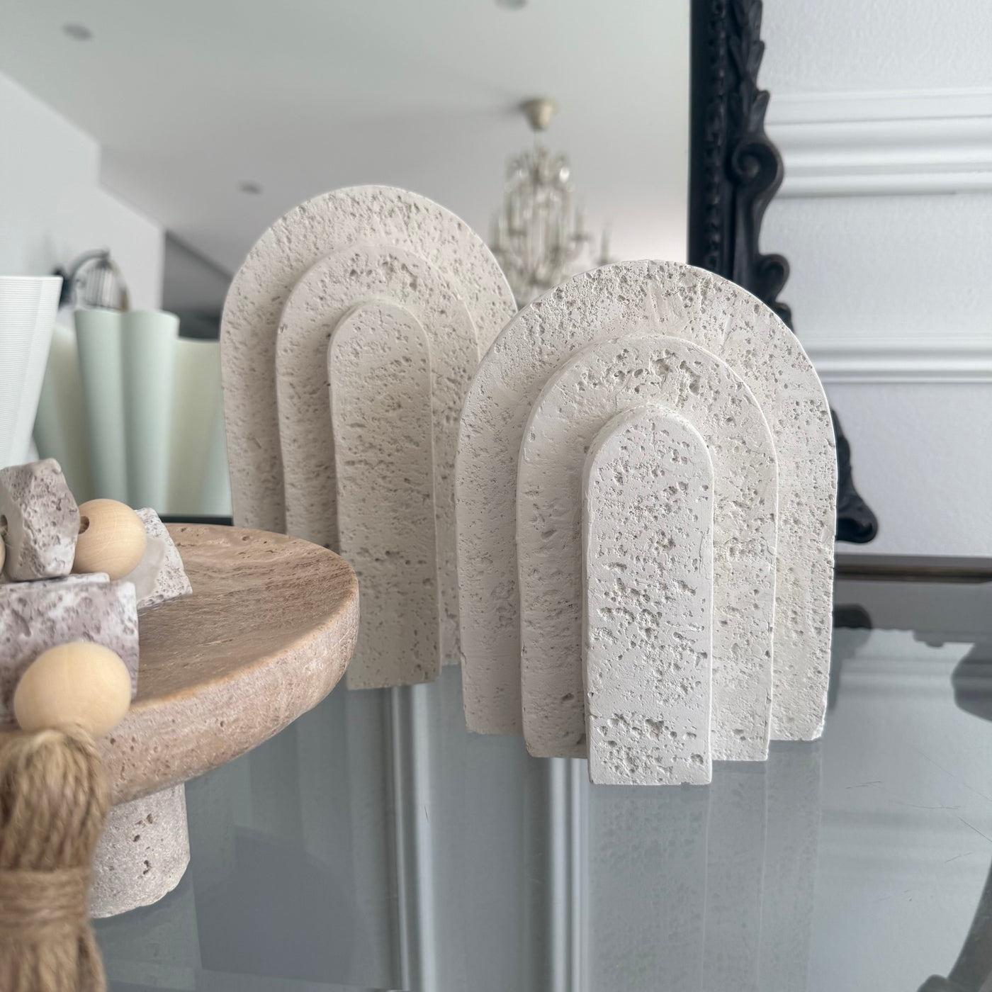 Terra Stone arch sculpture - Luscious Homewares