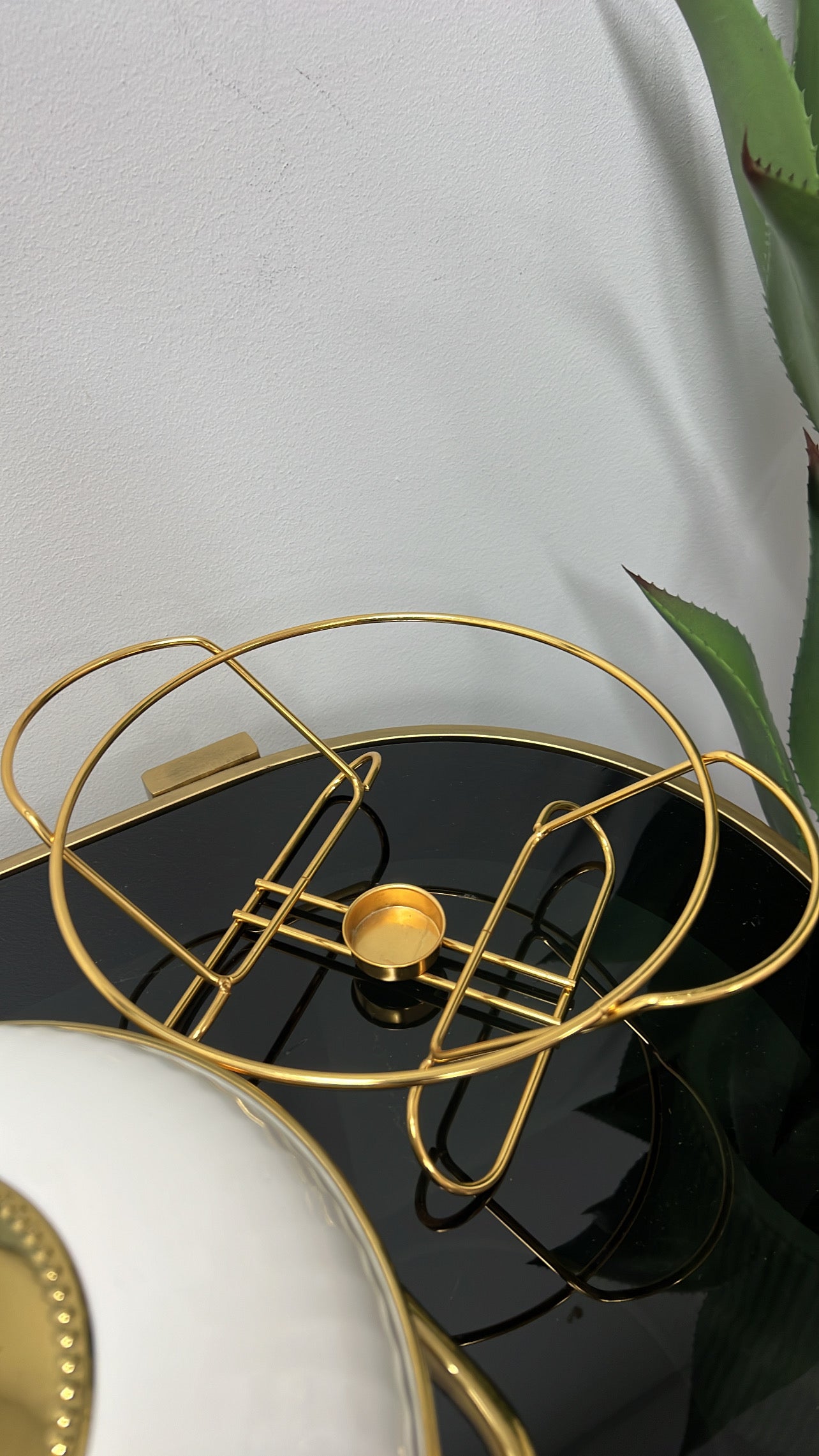 white and gold food warmer pot - Luscious Homewares
