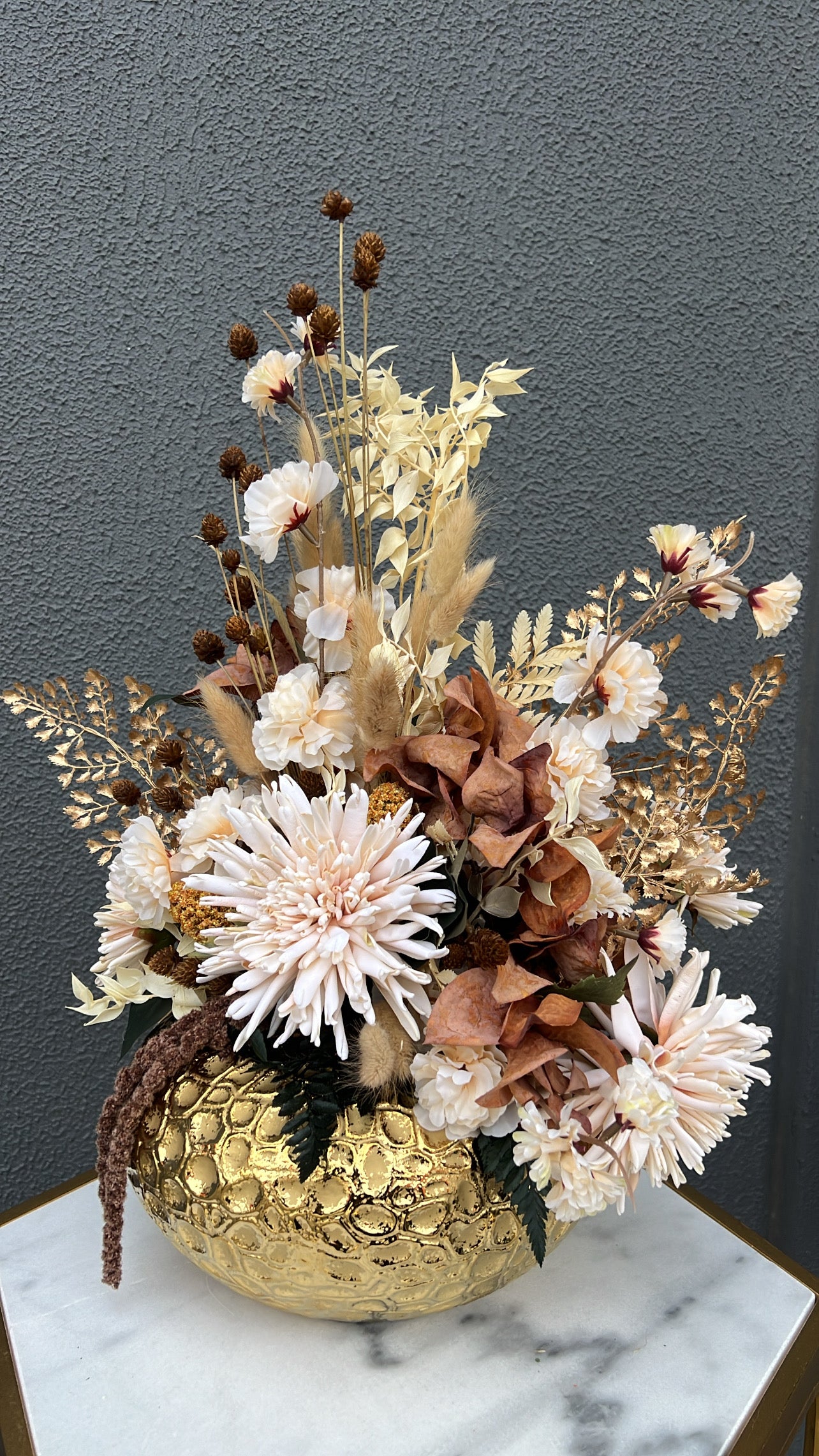 Gentle touch floral arrangement - Luscious Homewares