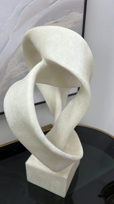 Intertwine resin Quartz sculpture stand - Luscious Homewares
