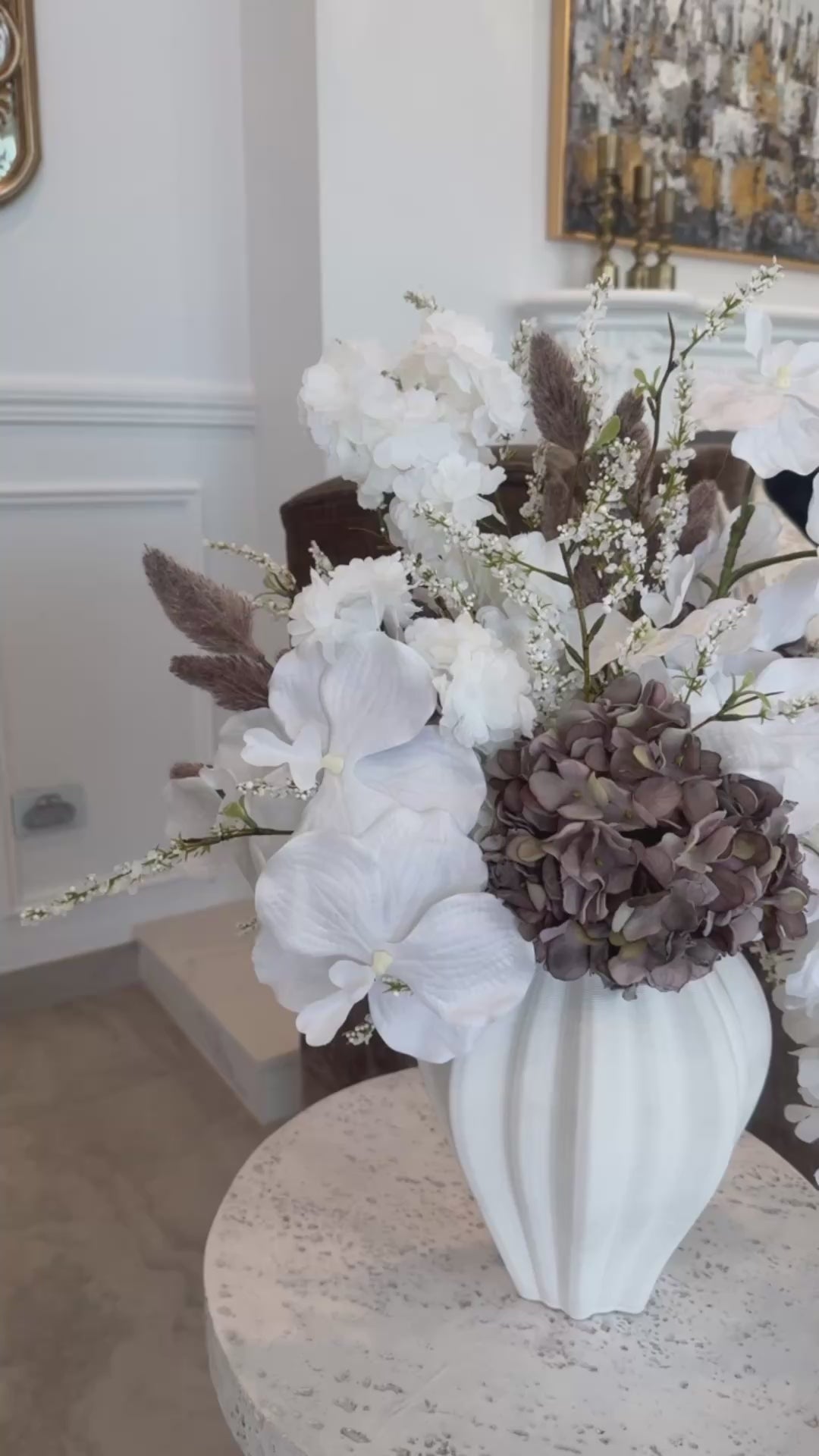 Vanilla white flower Arrangement